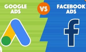 Facebook ads and Google ads