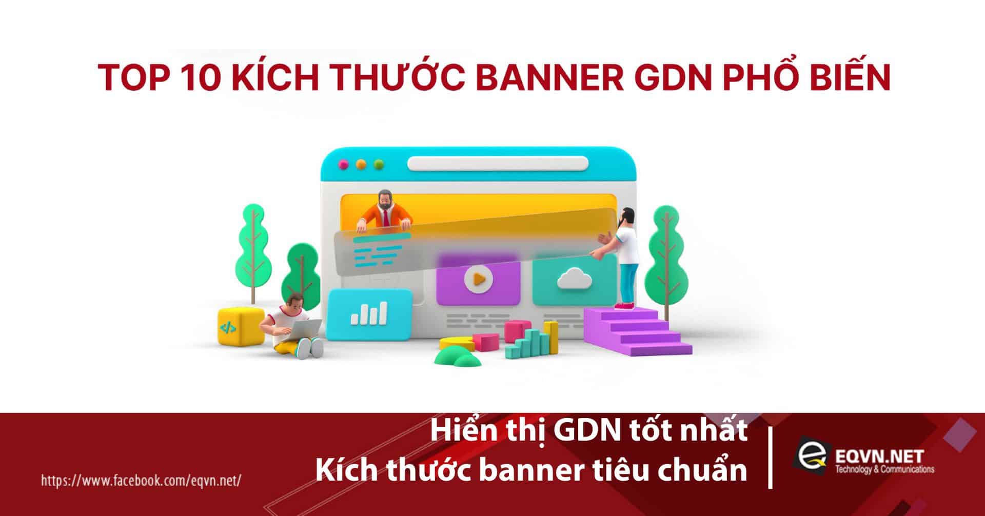 Hiển thị GDN tốt nhất: kích thước banner tiêu chuẩn