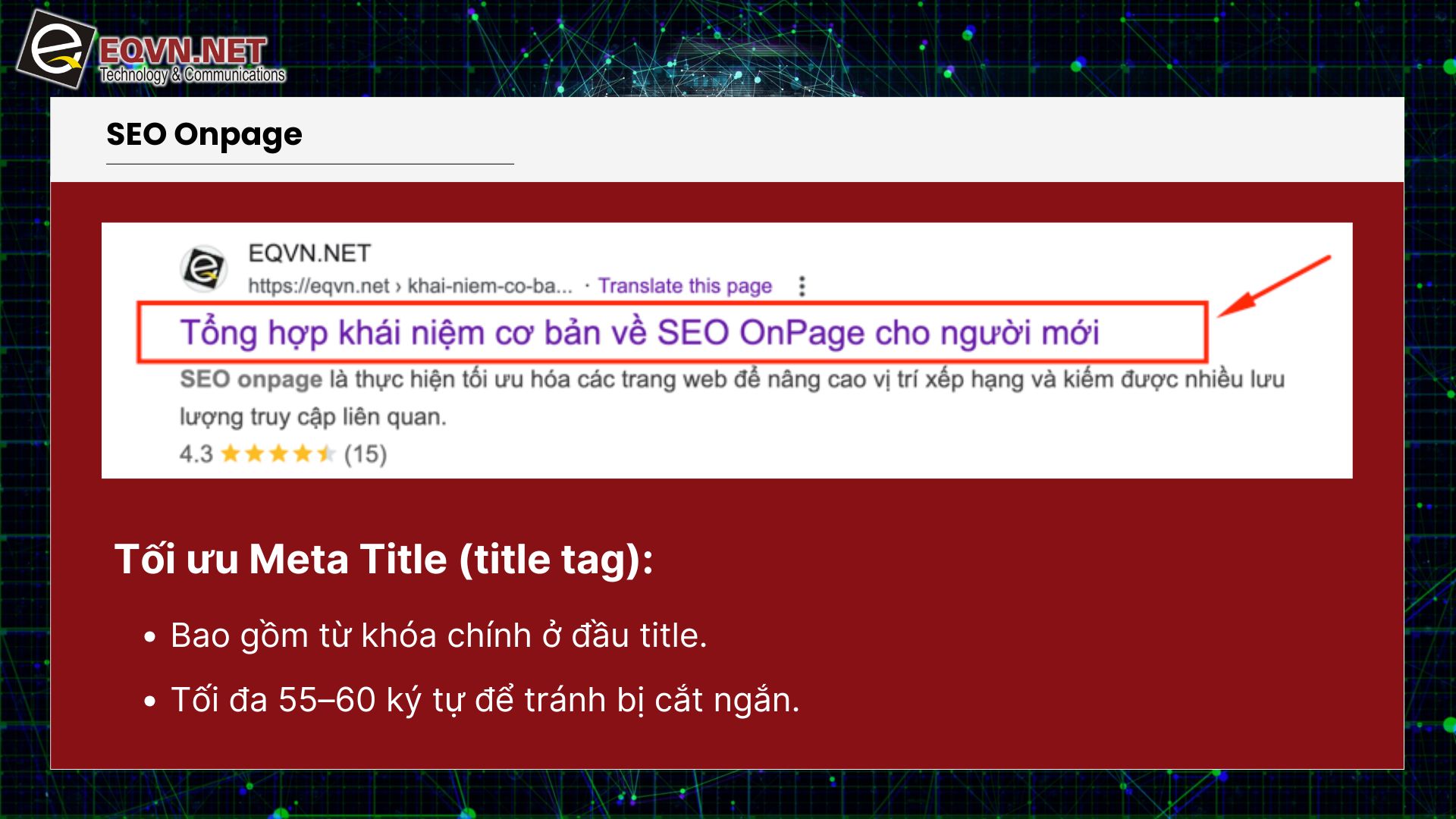 Meta Title (title tag): Thẻ tiêu đề là gì?