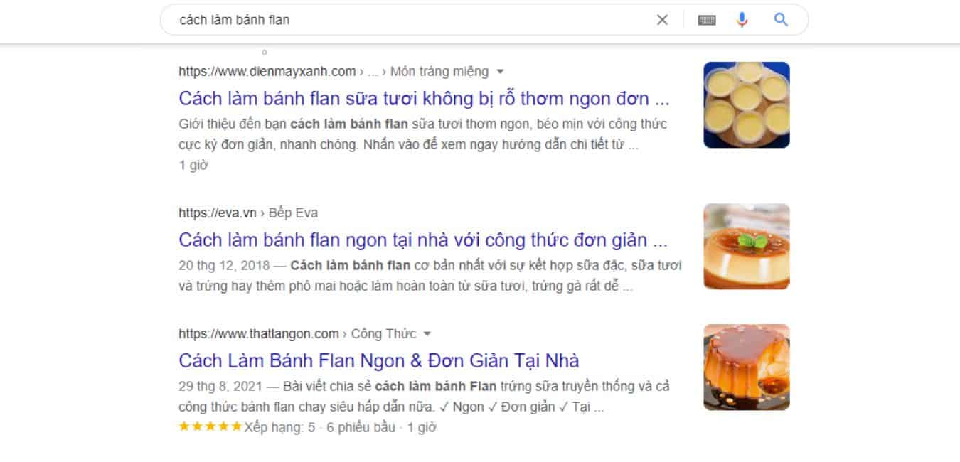 content type trong search intent ở dạng blog