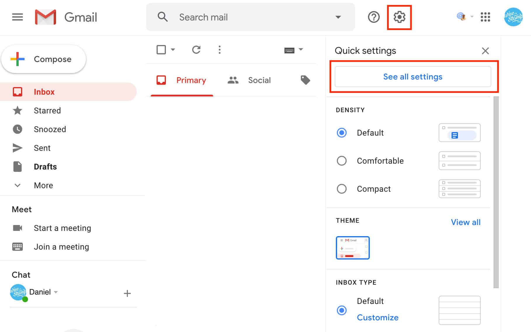 Cách tạo ra chữ ký vô gmail 1