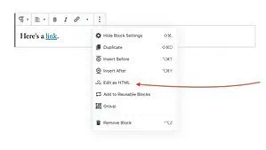 Link Nofollow Là Gì? Cách đặt Link Nofollow hỗ trợ SEO chuẩn nhất hiện nay 8 Chọn "Chỉnh sửa HTML"