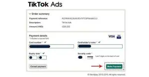 Hướng Dẫn Nạp Tiền Quảng Cáo TikTok Đơn Giản Dễ Hiểu Nhất 9 nhấn Make Payment