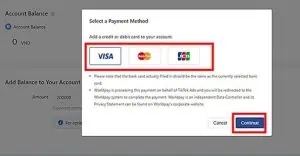 Hướng Dẫn Nạp Tiền Quảng Cáo TikTok Đơn Giản Dễ Hiểu Nhất 8 Chọn phương thức thanh toán phù hợp