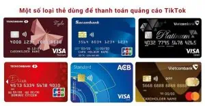 Hướng Dẫn Nạp Tiền Quảng Cáo TikTok Đơn Giản Dễ Hiểu Nhất 3 Một số loại thẻ thanh toán TikTok