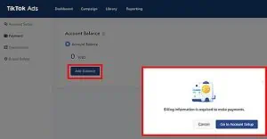 Hướng Dẫn Nạp Tiền Quảng Cáo TikTok Đơn Giản Dễ Hiểu Nhất 5 Chọn “Thêm số dư”