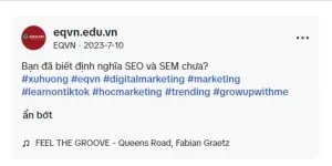 Hướng dẫn cách xây dựng kênh TikTok triệu view, hấp dẫn người xem 5 Dùng hashtag thích hợp và hiệu quả