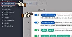 Chọn Kịch bản trả lời tự động 