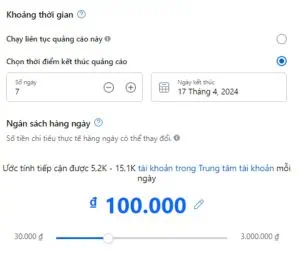 Hướng dẫn tạo chiến dịch quảng cáo Facebook mới nhất 2024 7 Thiết lập ngân sách