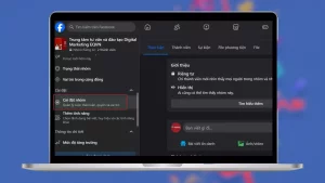 Nhấn vào "Cài đặt nhóm"