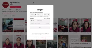 Điền đầy đủ thông tin đăng kí tài khoản