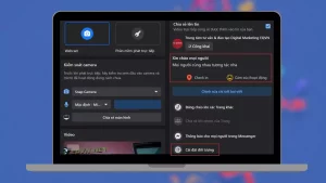 Chọn vị trí đăng livestream