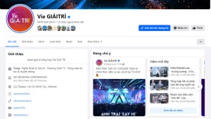 Fanpage dành cho lĩnh vực giải trí