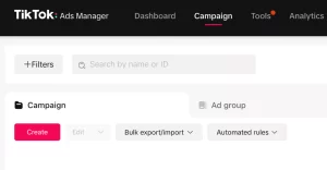 Sử dụng TikTok Ads