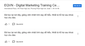 Đánh giá và phản hồi từ khách hàng