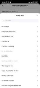 Hạng mục sản phẩm
