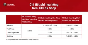 Các loại phí trên tiktok