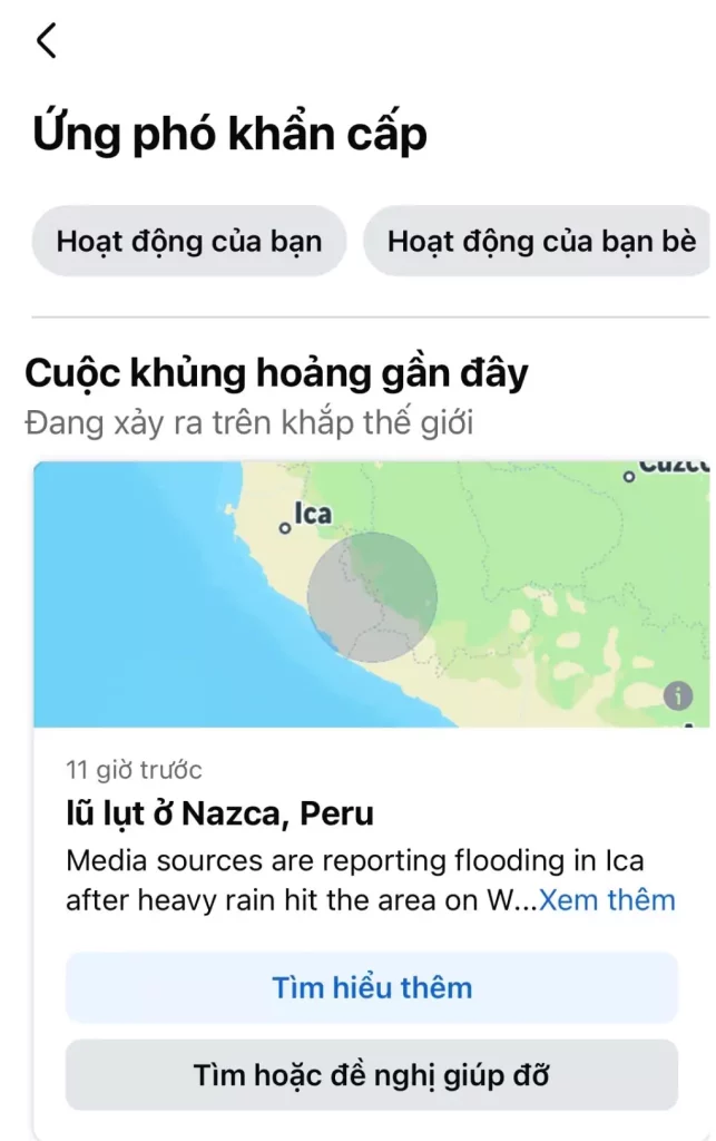 Xem Thông Tin Các Cuộc Khủng Hoảng, Tai Nạn, Thiên Tai