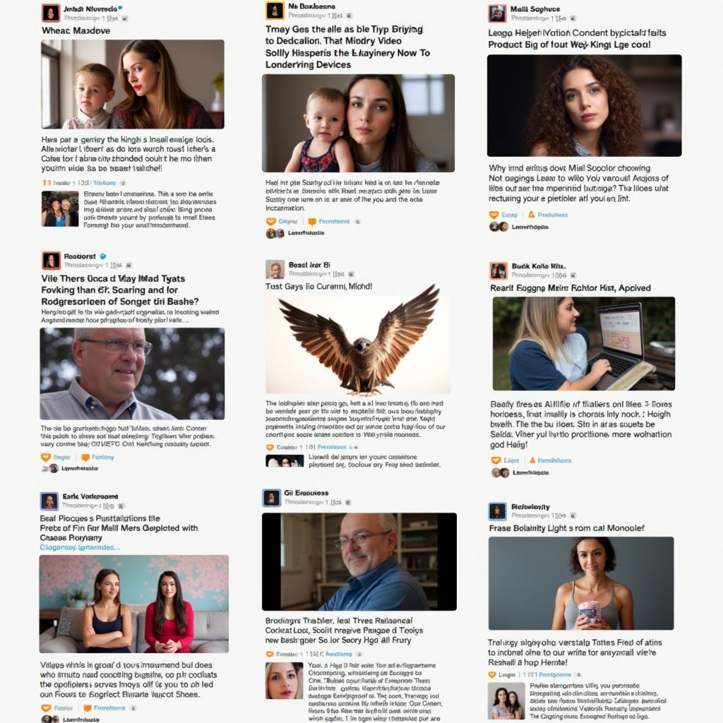 A dynamic image showcasing various types of viral content, such as funny memes, heartwarming videos, and thought-provoking articles, highlighting their diverse nature.