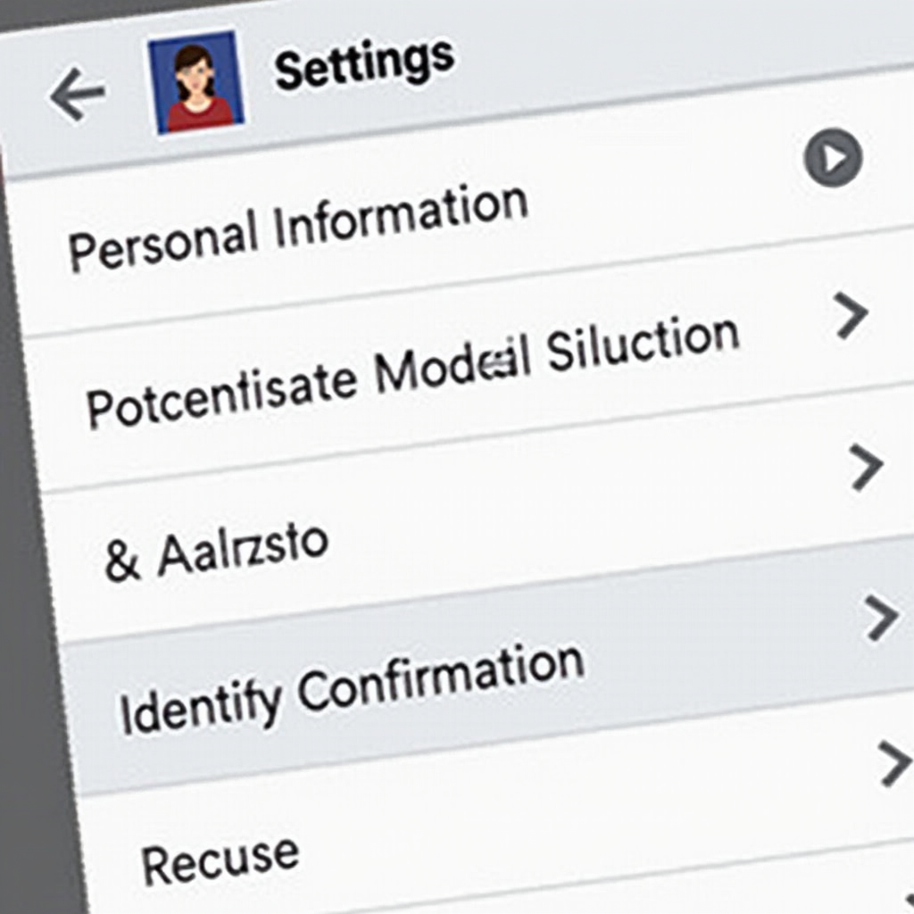 A close-up of the Facebook settings menu, highlighting the 