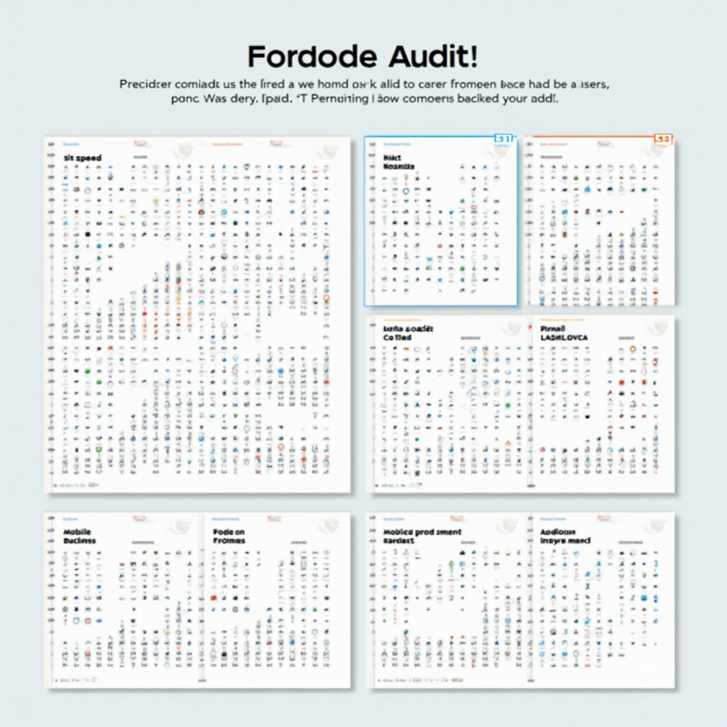 Tầm quan trọng của giám sát SEO trong chiến lược digital marketing 3 A technical SEO audit report with sections highlighted for site speed, mobile-friendliness, broken links, and crawl errors. The report includes graphs and charts to visualize the data.