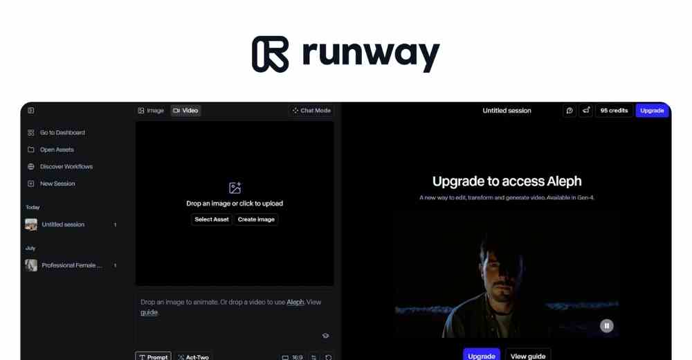 Runway - Công cụ AI video miễn phí cho cả dân chuyên nghiệp và nghiệp dư