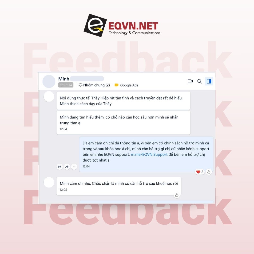 feedback khoa hoc digital marketing eqvn 10