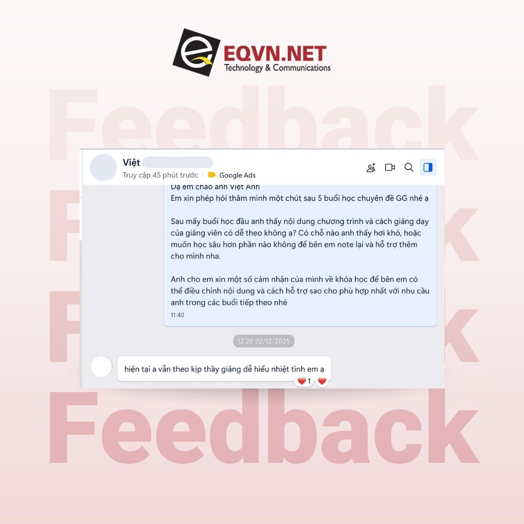 feedback khoa hoc digital marketing eqvn 11