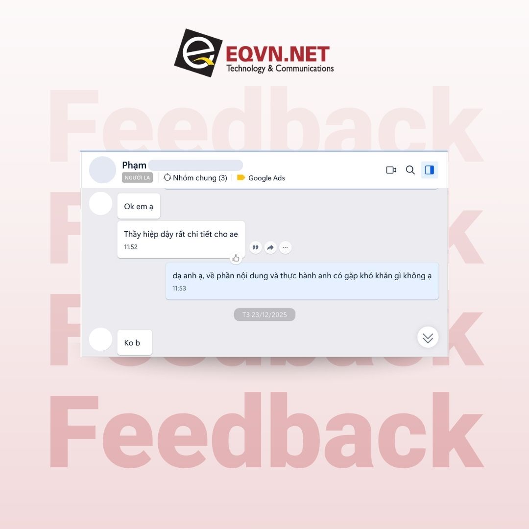 feedback khoa hoc digital marketing eqvn 9